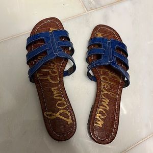 Sam Edelman Bay Slide Blue Sandals - size 8